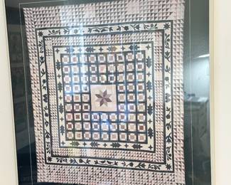 Another Wonderful Vintage Somerset Quilts Framed Poster, May9-14, 1983, 22" x 28".