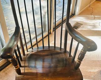 Vintage Ethan Allen Rocking Chair, "Barnstable" Rocking Chair, 46"H x 20"D x 25.5"D.