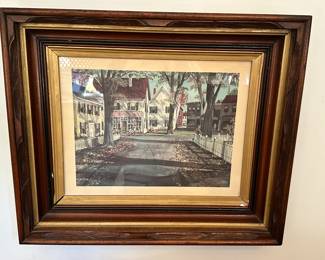 John Rogers Beautifully Framed Lithograph 19.5" x 16.5" 