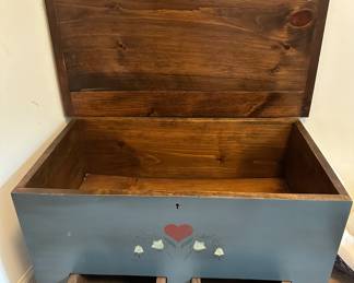 Open View of the Lovely Petite Chest with 2 Pull Out Drawers.