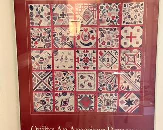 "Quilts: An American Romance" Vintage Poster from Somerset Mall, 22" x 28.25", May 10-15, 1982.