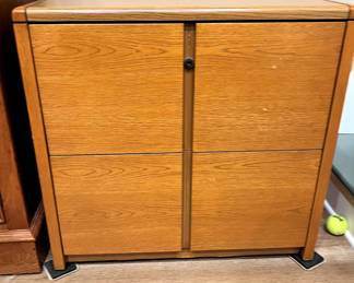 Oak file cabinet