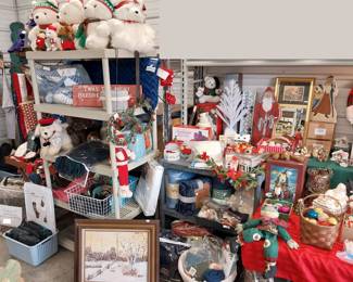 Christmas decor, Santa bears