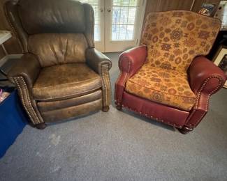 Leather reclining chairs