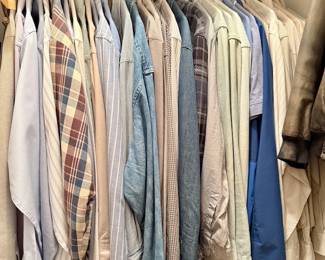 Men’s shirts 
Upstairs 