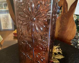 MCM Vase amber / daisy / tall 