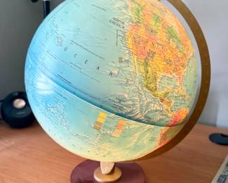 Globe is in upstairs office