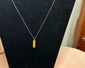 Marked Sterling Necklace and Earrings 