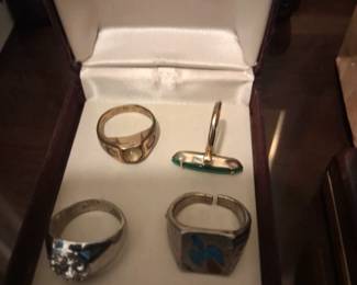 Plated rings.