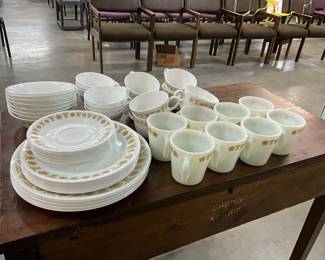 Corelle Livingware Butterfly Gold Dinnerware 1972