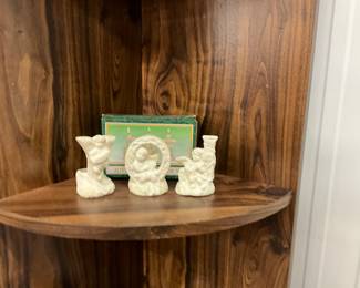 Christmas "JOY" Ceramic Candle Holder