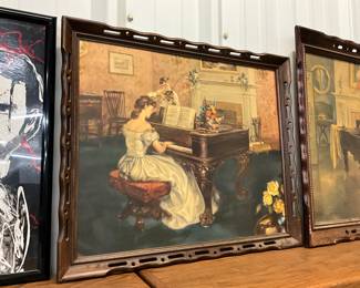 Framed "The Duet" Print by Artist M. Ditlef
