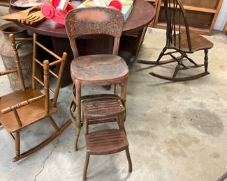 Metal Step Stool / Chair