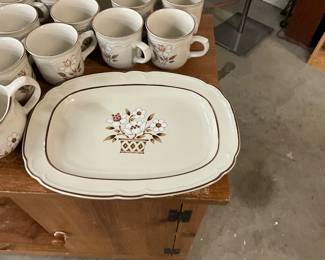 Hearthside Cumberland Mayblossom Brown Stoneware Dinnerware