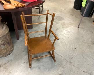 Wood Child's Rocking Chair