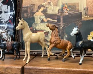 Breyer White Alabaster Arabian Foal - Breyer Model Horse from Tradional Series - Black Molded Plastic Toy Horse #2155 Hong Kong