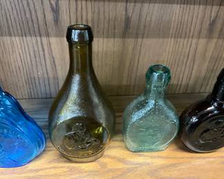 Assorted Colored Embosses Bottles