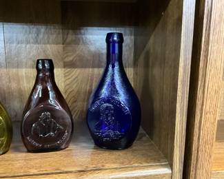 Assorted Colored Glass Bottles