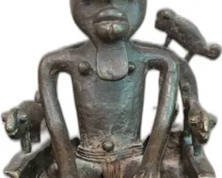 Antique African Igbo (Niger) Bronze Sculpture


