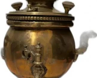 Vintage Brass Samovar

