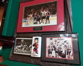 KANE BOBBLE HEAD--JOE MURPHY OF BLACKHAWKS AUTOGRAPH- 3 AUTOGRAPHS BEARS 