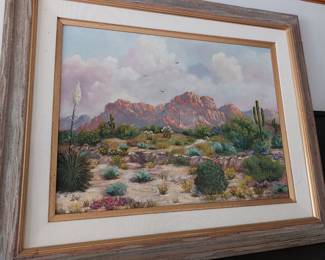 MCM PAINTING BY ARIZONA ARTIST CLEO GLEDKILL