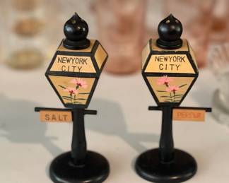 New York City Street Lamp Salt & Pepper Shakers