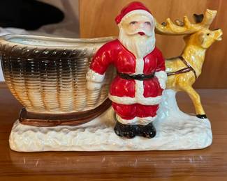 Lefton Pottery - Vintage Santa Claus Planter 