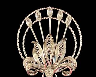 Sterling Silver Joseph Esposito Brooch