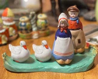 Porcelain Salt & Pepper Shakers / Marmalade Jars 