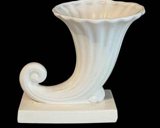 1940s McCoy Cornucopia Vase (two are available)