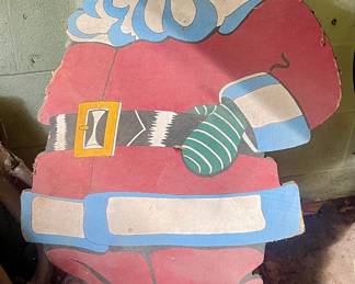 Vintage Wood Santa Claus 