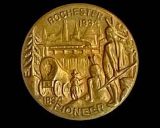Rochester Pioneer Pin Medal