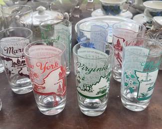 Hazel Atlas State Glasses (circa 1950)