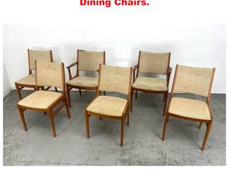 Lot 1652 Set 6 Danish Modern Teak Dining Chairs. 