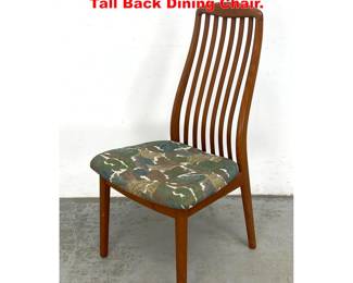 Lot 1733 Preben Schou Danish Modern Teak Tall Back Dining Chair. 