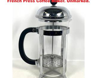 Lot 1628 Large Oversized Store Display French Press Coffee Maker. Unmarked. 