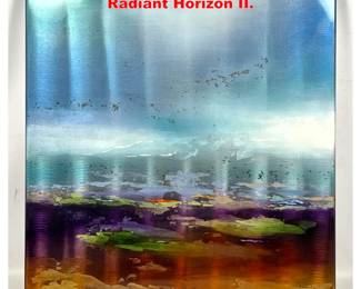 Lot 1320 Kevin Dominick Painting on Metal. Radiant Horizon II.