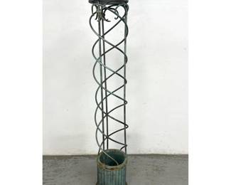 Lot 1700 Iron Garden Trellis Pedestal. 