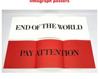 Lot 1295 BRUCE NAUMAN offset lithograph posters