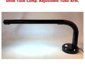 Lot 1400 Mid Century Goose Neck Table Desk Task Lamp. Adjustable Tube Arm. 