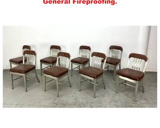 Lot 1757 Set 8 Goodform Aluminum Chairs. General Fireproofing. 