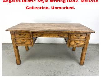 Lot 1377 Guy Chaddock and Co., Los Angeles Rustic Style Writing Desk. Melrose Collection. Unmarked. 