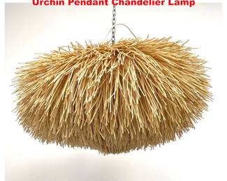 Lot 1616 Very Large Bamboo Rattan Sea Urchin Pendant Chandelier Lamp