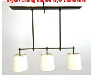 Lot 1554 Thomas O Brien for Visual Comfort Bryant Ceiling Billiard style Chandelier. 