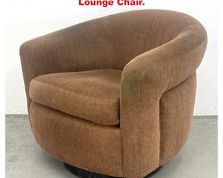 Lot 1346 Milo Baughman Swivel Tub Lounge Chair. 