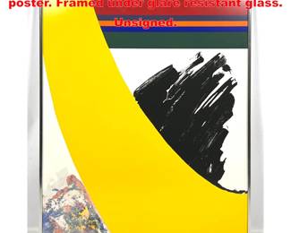 Lot 1230 WALTER HOBBS and LOU STOVALL poster. Framed under glare resistant glass. Unsigned.