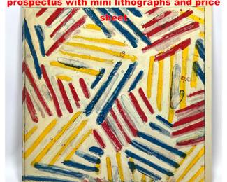 Lot 1299 1976 Gemini GEL Jasper Johns prospectus with mini lithographs and price sheet