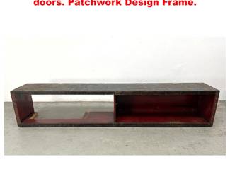Lot 1576 Paul Evans Carcass Cabinet No doors. Patchwork Design Frame. 