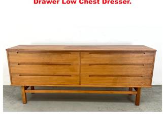 Lot 1254 Danish Modern Teak Nils Jonsson 6 Drawer Low Chest Dresser. 